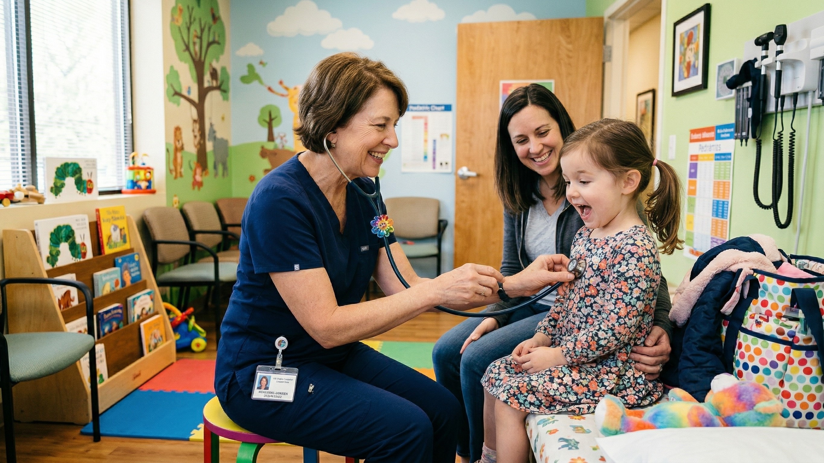 Pediatric clinic with child-friendly environment